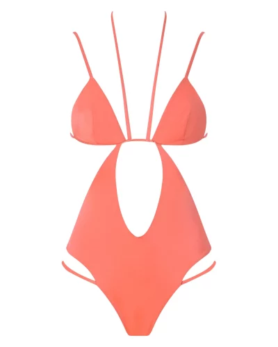 Bikini intero corallo