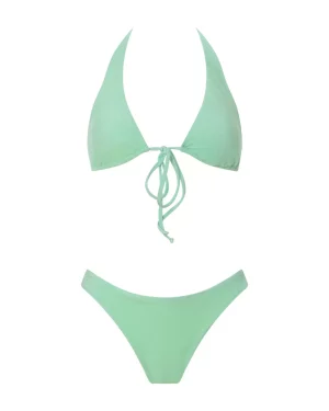 Bikini spugna verde acqua