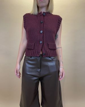 Gilet in maglia con taschine ViCOLO