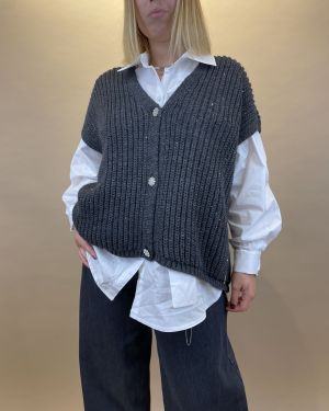 Gilet con bottoni gioiello Souvenir