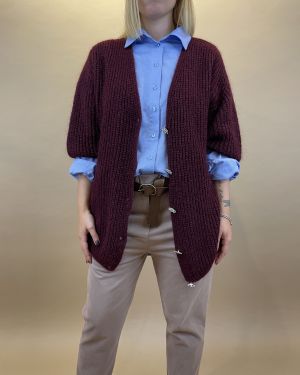 Cardigan con bottoni gioiello Tensione in