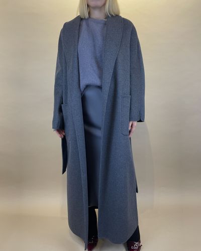 Cappotto con cintura in lana ViCOLO