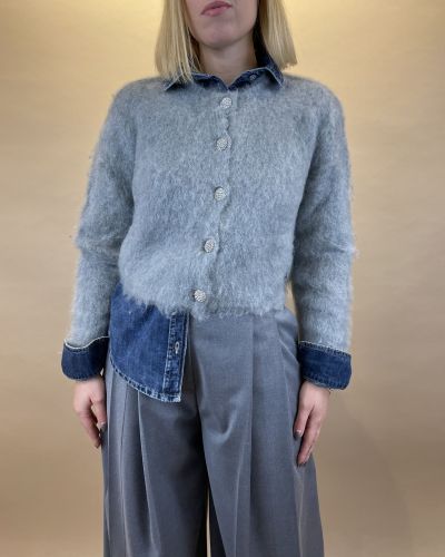 Cardigan con bottoni gioiello Dixie